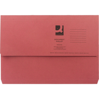A4 Document Wallet 285gsm - Red