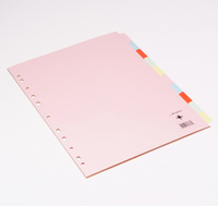 Q-Connect Subject Divider A4 Multi-Punched 10-Part