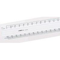 Linex Scale Rule Flat 1:10 300mm White 432 LXH