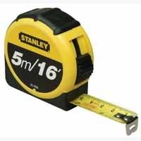 Stanley Retractable Tape Measure with Belt Clip 3 Metre 0-30