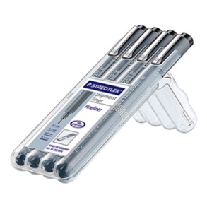 Staedtler Marsgraphic Liner Pen Wallet of 4