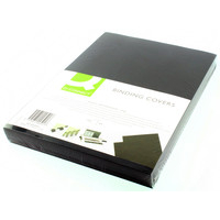 A4 Binding Covers Leathergrain - Black